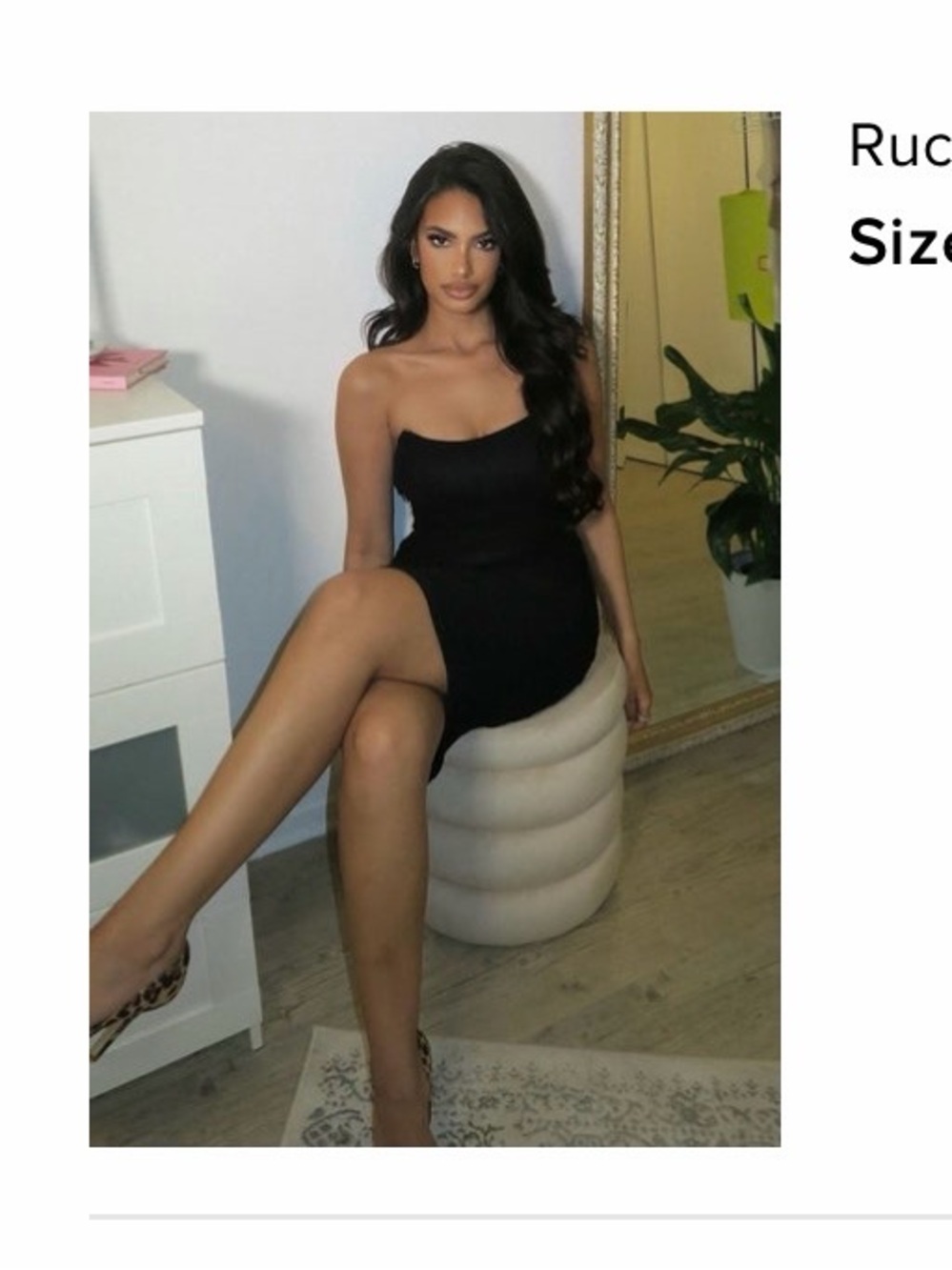 Fashion Nova Black Ruched Mesh Midi Skirt